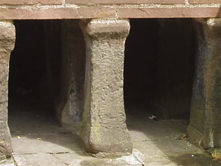 A reconstructed Roman hypocaust