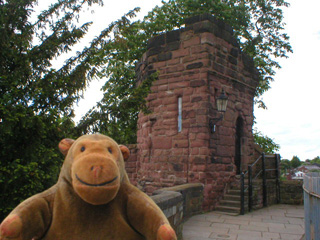 Mr Monkey beside Bonewaldersthornes's Tower