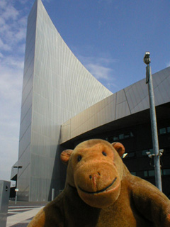 Mr Monkey looking at the Air Shard of the IWMN