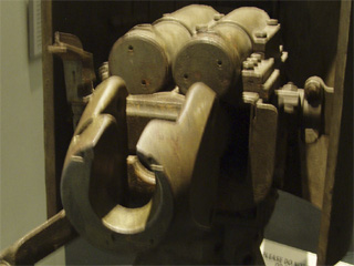 The breech of a 57mm cannon from a German A7V tank
