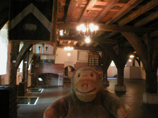 Mr Monkey in the left nave of the undercroft