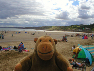 Mr Monkey looking south across South Bay at Scarborough