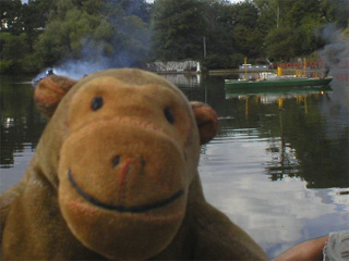 Mr Monkey watching a sea battle