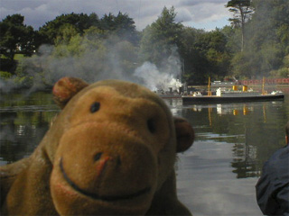 Mr Monkey watching the enemy battleship attack the British convoy