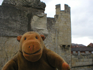 Mr Monkey studying Walmgate Bar