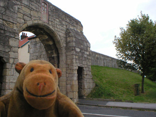 Mr Monkey outside Fishergate Bar