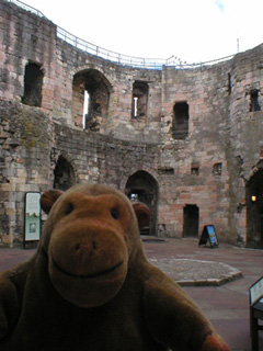 Mr Monkey on the ground floor of Clifford's tower