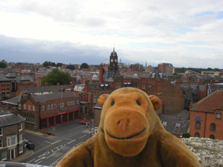 Mr Monkey looking north west from Clifford's Tower