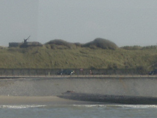 Gun emplacements in the dunes