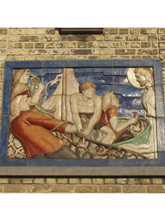 The tiling panel on the vismijn