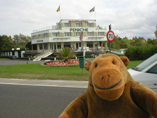 Mr Monkey looking at Le Peniche