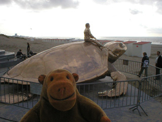 Mr Monkey looking down on Searching For Utopia