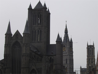 The three towers, from St Michael's bridge