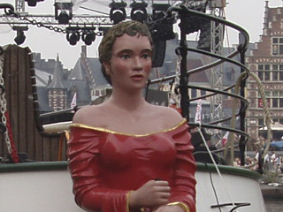 The figurehead of the Ghent barge