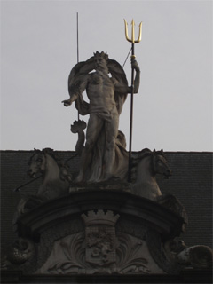 Neptune on top of the old fish market