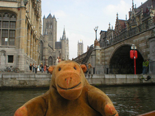 Mr Monkey looking towards the three towers