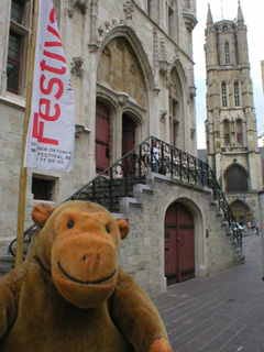 Mr Monkey outside the Belfort