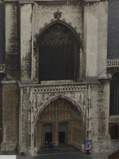 The main door of the cathedral
