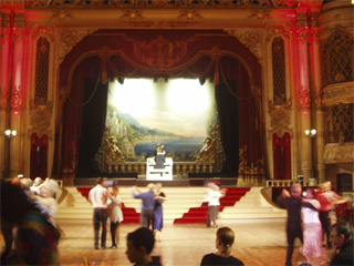The dance floor and organ of the Tower Ballroom