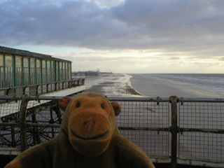 Mr Monkey looking south from the end of the pier