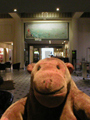 In the lobby of the Thermae Palace