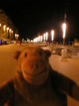 Pier and promenade at night