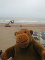 Morning beach and Zeebrugge