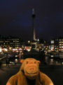 Trafalgar Square at night