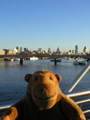 Crossing south on Hungerford footbridge