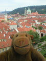 Looking down from the castle