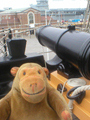 12 pounder and carronade on the forecastle