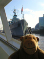 Embarking and HMS Belfast