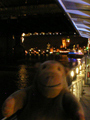 Westminster pier at night