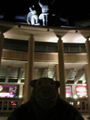 Beach and casino at night