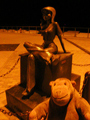 Middlekerke promenade at night