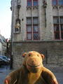 Bruges Bear and Papageno statue 