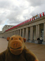 Red penguins at the Thermae Palace