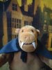Monkey with vampire fangs