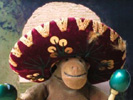 Monkey in a mariachi hat