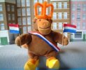 Monkey with orange crown 