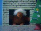 Monkey down chimney animation