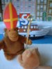 Sinterklaas Monkey on a roof