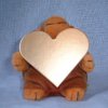 Monkey with big gold heart